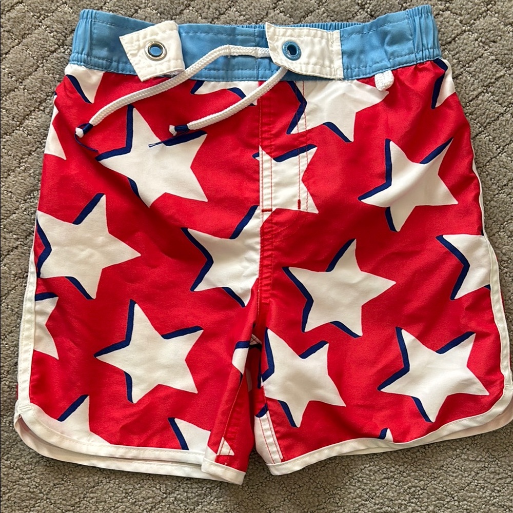 Mini Boden Blue Elastic Waistband Shorts